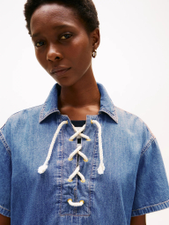 Женское платье Tommy Hilfiger с декоративными завязками 1159851511 (Синий S)