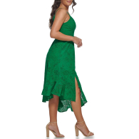 Женское платье миди GUESS с перфорацией 1159854005 (Зеленый 14)