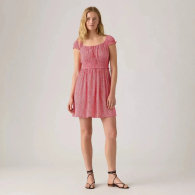 Легкое женское платье Levi's с принтом 1159854295 (Красный S)