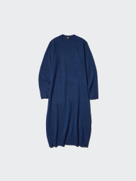 Платье из пряжи Soufflé от Uniqlo 1159855327 (Синий XS)