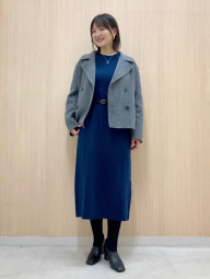 Платье из пряжи Soufflé от Uniqlo 1159855327 (Синий XS)