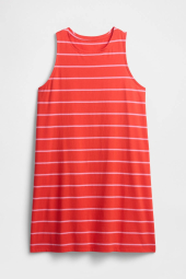 Женское платье без рукавов GAP в полоску 1159855423 (Красный XL)