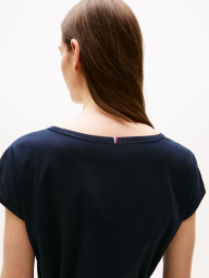 Женское платье с поясом Tommy Hilfiger 1159856085 (Синий S)