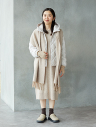 Платье из пряжи Soufflé от Uniqlo 1159856463 (Бежевый S)