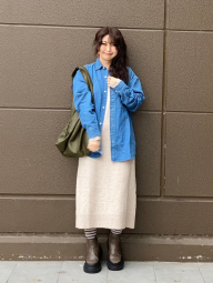 Платье из пряжи Soufflé от Uniqlo 1159856463 (Бежевый S)