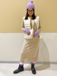 Платье из пряжи Soufflé от Uniqlo 1159856463 (Бежевый S)