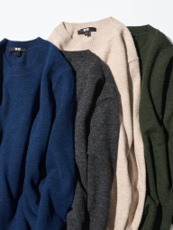 Платье из пряжи Soufflé от Uniqlo 1159856476 (Серый S)