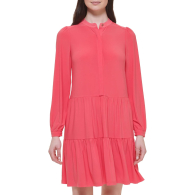 Женское платье Tommy Hilfiger с длинными рукавами 1159856842 (Розовый 8)