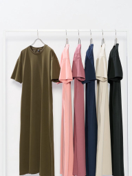 Женское платье-футболка AIRism UNIQLO 1159856928 (Синий M)