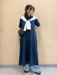 Женское платье-футболка AIRism UNIQLO 1159856928 (Синий M)