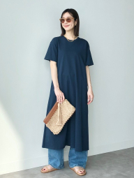 Женское платье-футболка AIRism UNIQLO 1159856928 (Синий M)