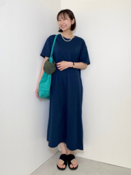 Женское платье-футболка AIRism UNIQLO 1159856928 (Синий M)