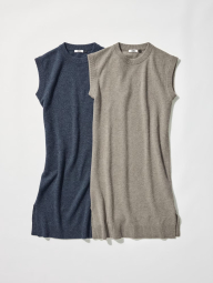 Шерстяное платье Uniqlo без рукавов 1159857890 (Синий S)