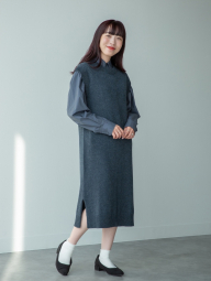 Вовняна сукня Uniqlo без рукавів 1159857890 (Синій S)