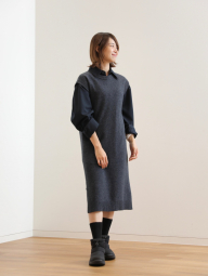 Вовняна сукня Uniqlo без рукавів 1159857890 (Синій S)