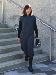 Вовняна сукня Uniqlo без рукавів 1159857890 (Синій S)