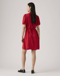 Легкое женское платье Levi's с принтом 1159857908 (Красный M)