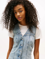 Женское джинсовое платье без рукавов Tommy Hilfiger 1159859296 (Голубой XL)