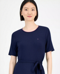 Женское платье Tommy Hilfiger из трикотажа в рубчик 1159864953 (Синий XS)
