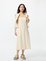 Женское платье-миди Uniqlo с технологией AIRism 1159865279 (Молочный S)