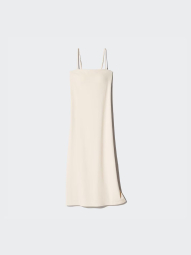 Женское платье-миди Uniqlo с технологией AIRism 1159865279 (Молочный S)