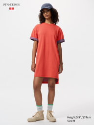 Женское платье-футболка JW Anderson UNIQLO 1159974128 (Оранжевый L)