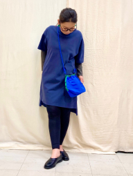Женское платье-футболка JW Anderson UNIQLO 1159987696 (Синий L)
