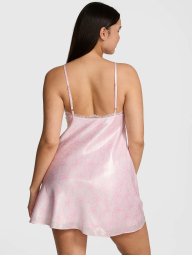 Сатиновое мини-платье Victoria's Secret Pink со стразами 1160031352 (Розовый S)