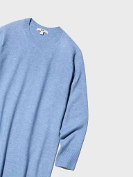 Платье из пряжи Soufflé от Uniqlo 1160370718 (Голубой L)