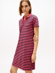 Жіноча сукня-поло Tommy Hilfiger в смужку 1161041079 (рожевий/синій XS)