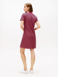 Женское платье-поло Tommy Hilfiger в полоску 1161041078 (Розовый/Синий S)