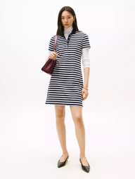 Жіноча сукня-поло Tommy Hilfiger в смужку 1161070649 (Синій/Білий S)