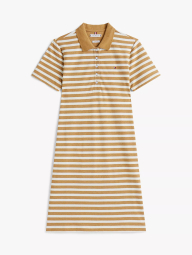 Жіноча сукня-поло Tommy Hilfiger в смужку 1161143927 (Бежевий/Коричневий S)