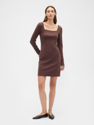 Трикотажне жіноче плаття GAP 1161809638 (Коричневий S)