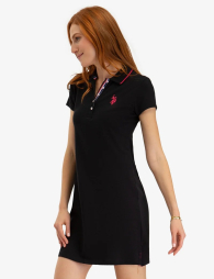 Женское платье-поло U.S. Polo Assn 1162931568 (Черный M)