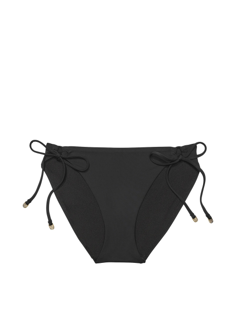 Женские плавки бикини Victoria's Secret с завязками 1161570327 (Черный M)