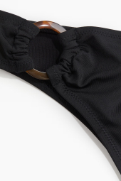 Женские плавки бразильяна H&M с декоративным кольцом 1159842207 (Черный S)