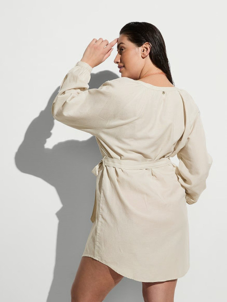 Коротка сукня Victoria's Secret на гудзиках 1159857421 (Бежевий XS)