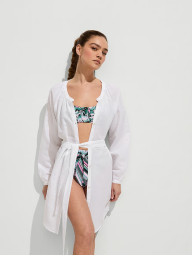 Короткое платье Victoria's Secret на пуговицах 1159863682 (Белый XL)