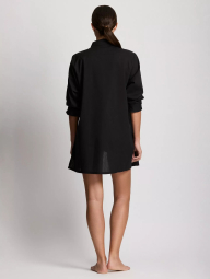 Пляжная накидка-рубашка Lauren Ralph Lauren 1162918893 (Черный XS)