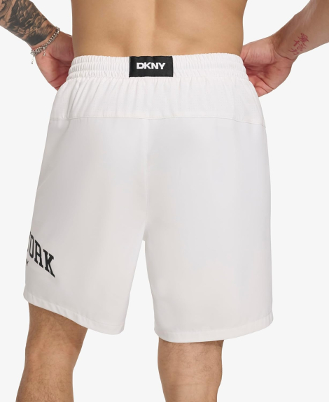 Мужские пляжные шорты Volley DKNY с защитой от солнца UPF 40+ Protection быстросохнущие 1159841088 (Белый XXL)