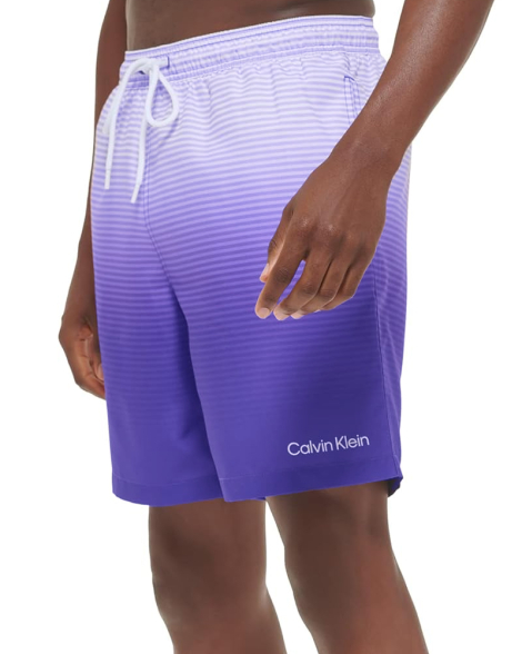 Шорты мужские для плавания Calvin Klein с UPF 40+ 1159844253 (Сиреневый S)