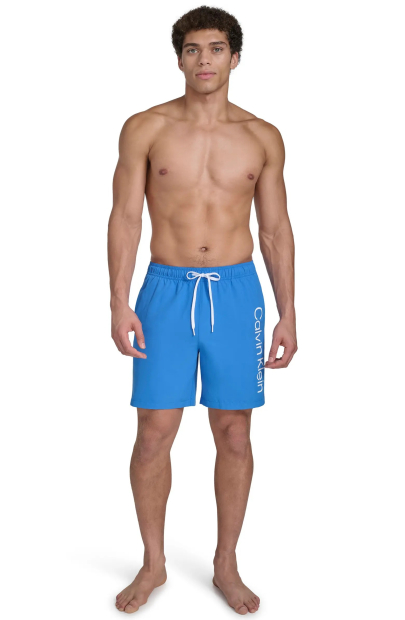 Шорты мужские для плавания Calvin Klein с UPF 40+ 1159845236 (Синий L)