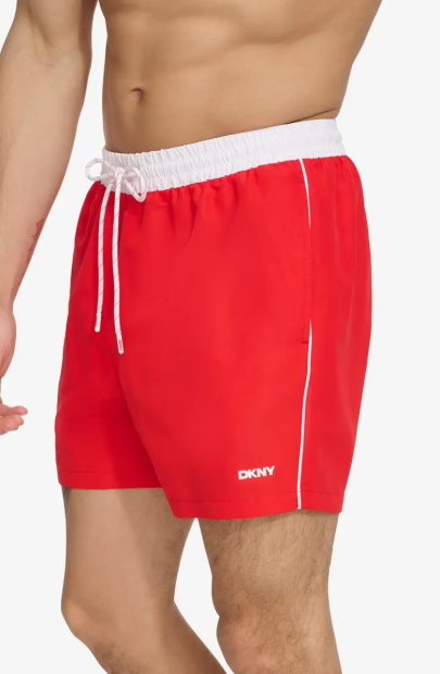 Мужские пляжные шорты DKNY с защитой от солнца UPF 40+ 1159845615 (Красный XXL)