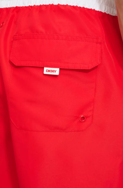 Мужские пляжные шорты DKNY с защитой от солнца UPF 40+ 1159845615 (Красный XXL)