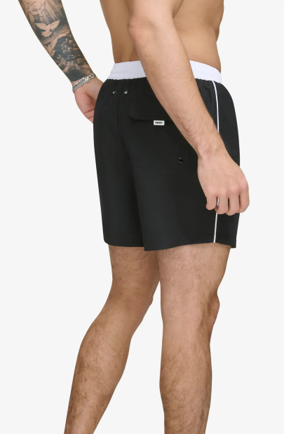 Мужские пляжные шорты DKNY с защитой от солнца UPF 40+ 1159845496 (Черный L)