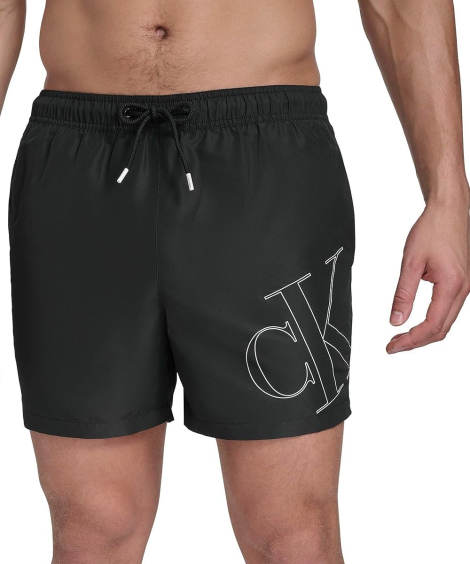 Шорты мужские для плавания Calvin Klein с защитой от солнца UPF 40+ 1159849779 (Черный L)
