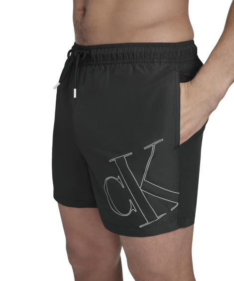 Шорты мужские для плавания Calvin Klein с защитой от солнца UPF 40+ 1159849779 (Черный L)