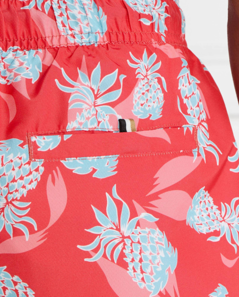 Шорты мужские для плавания BOSS by Hugo Boss с принтом 1159850104 (Красный XL)