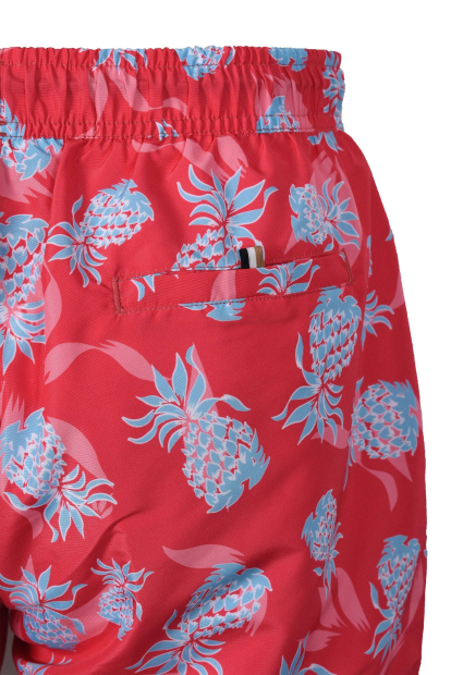 Шорты мужские для плавания BOSS by Hugo Boss с принтом 1159850104 (Красный XL)